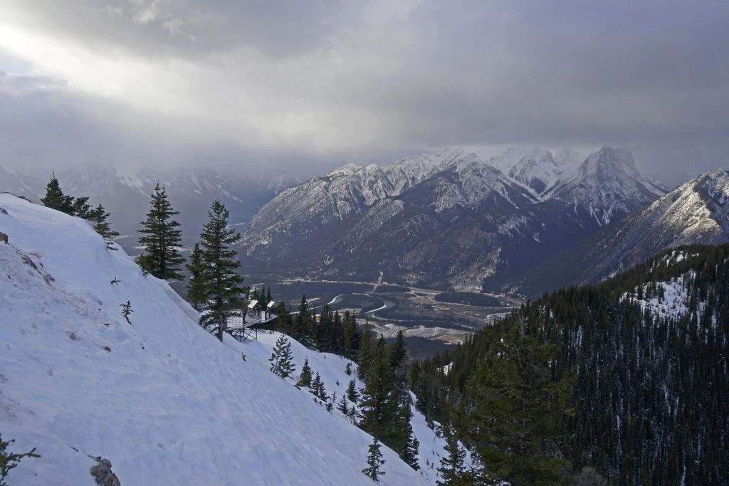 Banff from the Sulphur Mountain ridge observation deck