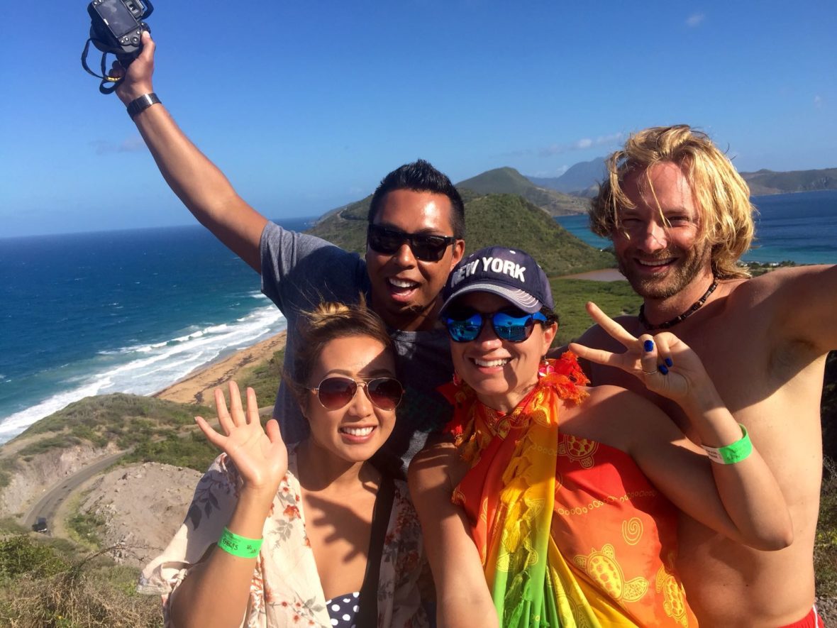 Ashley, Stephen, Emille and Dan in Saint Lucia